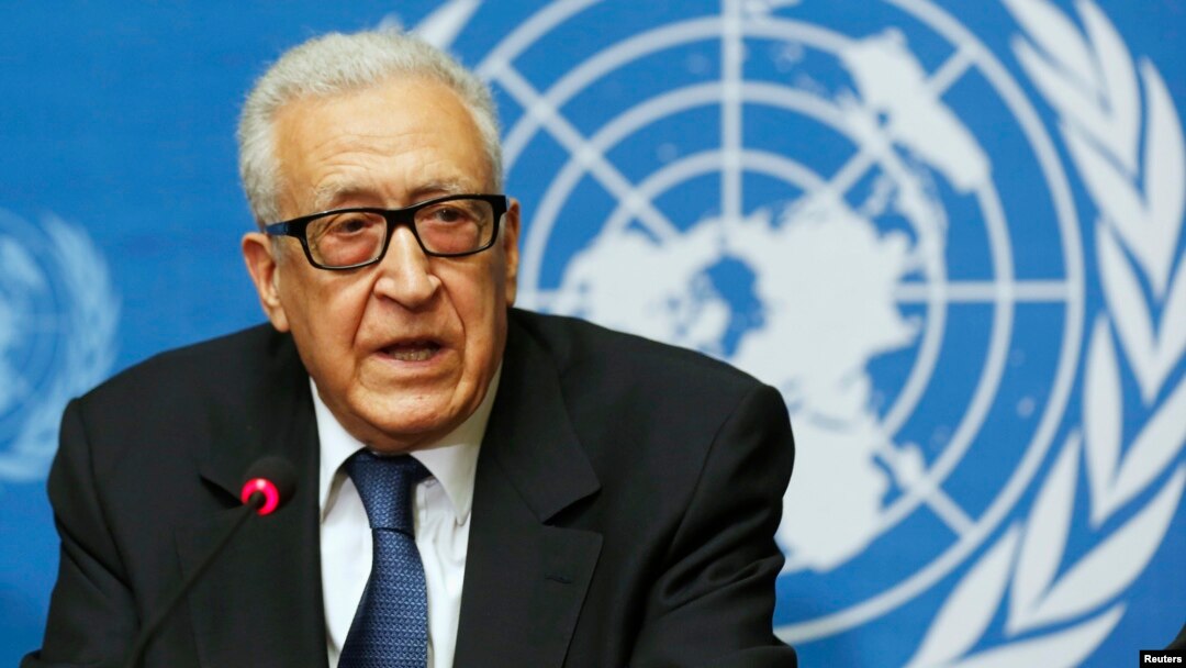 FILE - U.N. Special Representative Lakhdar Brahimi in Geneva, Switzerland.