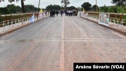 Une partie de la route Dolisie-Kibangou, reliant le Gabon, déjà bitumée à Louvakou, le 24 janvier 2021. 