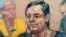 Joaquin "El Chapo" Guzman, is shown in a sketch of his court appearance at the Brooklyn Federal Courthouse in the Brooklyn borough of New York City, New York, May 5, 2017. 