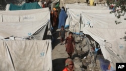 Внутренние беженцы в Афганистане. Кабул, август 2021 г. 