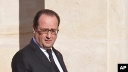 François Hollande, le président français