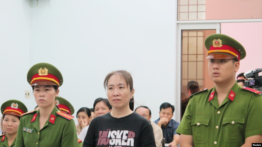 Nguyễn Ngọc Như Quỳnh tại phiên tòa phúc thẩm 30/11/2017.