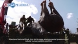 VOA60 Africa - Kenya relocates 50 elephants to larger park