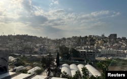 FILE - A general view of Nour Shams camp, in Tulkarm, in the Israeli-occupied West Bank, December 27, 2023.