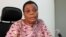 Latré-Kayi Lawson-Hogban, candidate au poste de membre chargé du football féminin à Lomé, le 5 mars 2021. 
