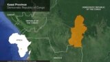 Map of Kasai Province, Democratic Republic of Congo