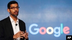 Sundar Pichai, CEO Google menerima kompensasi total 199 juta dolar AS pada tahun 2016, sebagian besar dari opsi saham (foto: ilustrasi). 