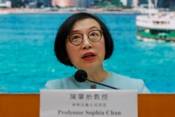 Menteri Kesehatan Sophia Chan di Hong Kong, 7 Januari 2020. (Foto: dok).