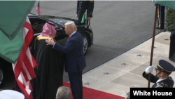 استقبال رئیس جمهوری آمریکا از ولیعهد عربستان سعودی