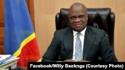 Willy Bakonga ministre ya kelasi ya nse, kati kati mpe ya nse (EPST), na Kinshasa, RDC, 19 décembre 2019. (Willy Bakonga)