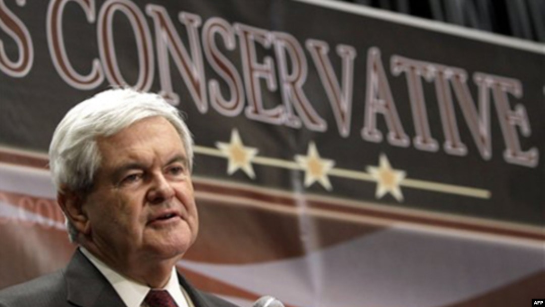 Ông Newt Gingrich dẫn đầu trong cuộc thăm dò công luận toàn quốc mới nhất.