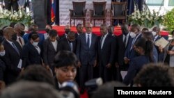 Appointment ceremony of Henry as prime minister in Port-au-Prince, July 21, 2021.