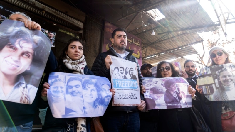 Protesters in Syria call for justice for disappeared activists