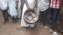 FILE - Children are seen shackled at their place of confinement in Kaduna, northern Nigeria, in a photo released by Kaduna Police.