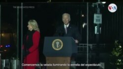 Joe Biden ayuda a iluminar el Árbol Nacional de Navidad