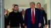 Mantan Presiden AS Donald Trump, yang juga capres dari Partai Republik, bertemu dengan Presiden Ukraina Volodymyr Zelenskyy di Trump Tower, New York, Jumat, 27 September 2024. (Foto: Julia Demaree Nikhinson/AP Photo)