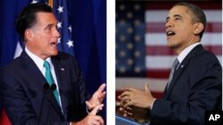 Mitt Romney dan Presiden Barack Obama memperoleh dukungan yang sama kuat dalam jajak pendapat terbaru oleh CBS dan New York Times (foto: dok). 