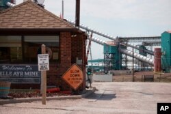 The entrance to the Blue Ayr Mine south of Gillett, Wyo., Sept. 5, 2019. The shutdowns of Blackjewel LLC's Belle Ayr and Eagle Butte mines in Wyoming since July 1, 2019, have added more uncertainty to the Powder River Basin's struggling coal economy.
