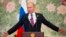 Russian President Vladimir Putin speaks during a news conference after the Shanghai Cooperation Organization (SCO) Summit in Qingdao in eastern China's Shandong Province, June 10, 2018. 