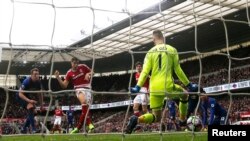 Lors du match Middlesbrough contre Manchester United, au stade The Riverside, le 19 mars 2017.