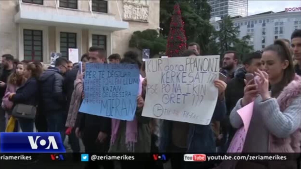 Dita e njëmbëdhjetë e protestave të studentëve në Tiranë
