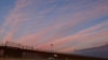 A general view shows the border wall between the United States and Mexico during sunset, as seen from Ciudad Juarez, Mexico, on Feb. 26, 2025. The U.S. will deploy almost 3,000 more troops to the border, military officials said on March 1, 2025.