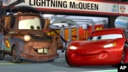 Lightning McQueen and Mater in "Cars 2"