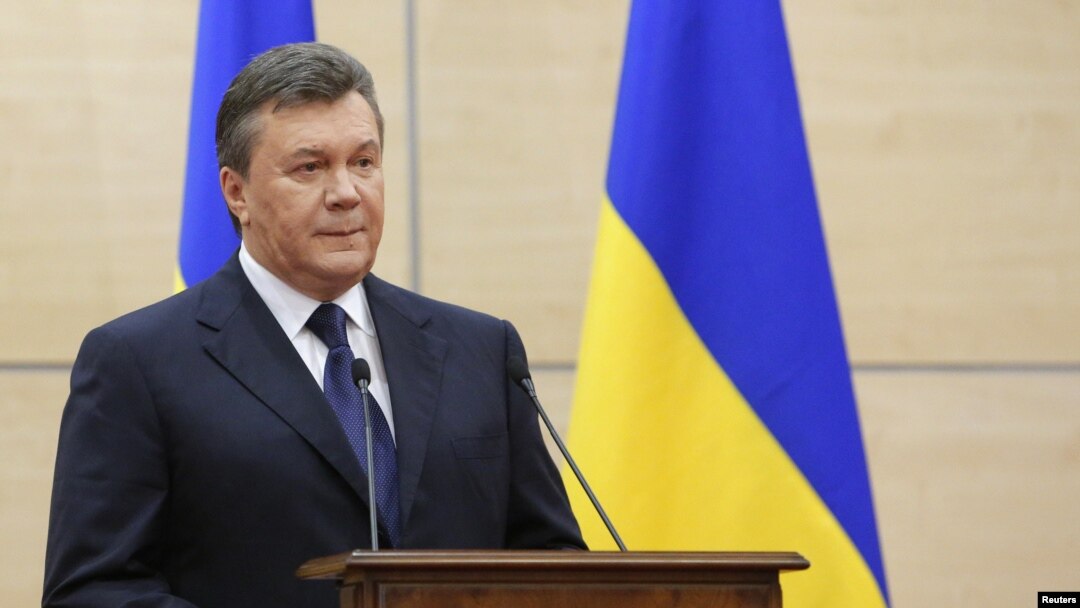 Zbačeni ukrajinski predsednik Viktor Janukovič tokom konferencije za novinare u Rusiji, 11. mart 2014. 