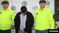 Dairon Alberto Muñoz Torres, conocido como “El Indio”, era el segundo cabecilla de la banda delincuencial colombiana “Oficina de Envigado”. [Foto: Policía Colombia]