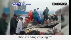 Sập nhà đang sửa ở TQ, hàng chục người bị chôn vùi (VOA60)