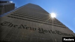 Gedung "The New York Times" di New York, 14 Agustus 2013 (Foto: dok).