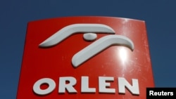 Логотип PKN Orlen, крупнейшего в Польше нефтеперерабатывающего предприятия (архивное фото).