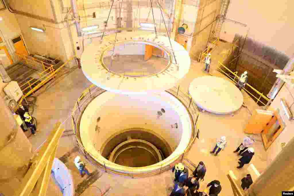 FILE - The nuclear water reactor of Arak, south of capital Tehran, is seen in a handout picture released by Iran&#39;s Atomic Energy Organization.