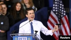 Le maire de South Bend, Pete Buttigieg, à South Bend, Indiana, États-Unis, le 14 avril 2019. REUTERS / John Gress 