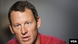 Juara Tour de France 7 kali, Lance Armstrong merasa lega atas dibatalkannya tuntutan kasus doping oleh Kejaksaan AS (foto: dok).