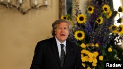 Sekretè Jeneral Òganizasyon Eta Ameriken an (OEA) Luis Almagro nan Ondiras, Tegucigalpa. Foto:17 janvye 2017.