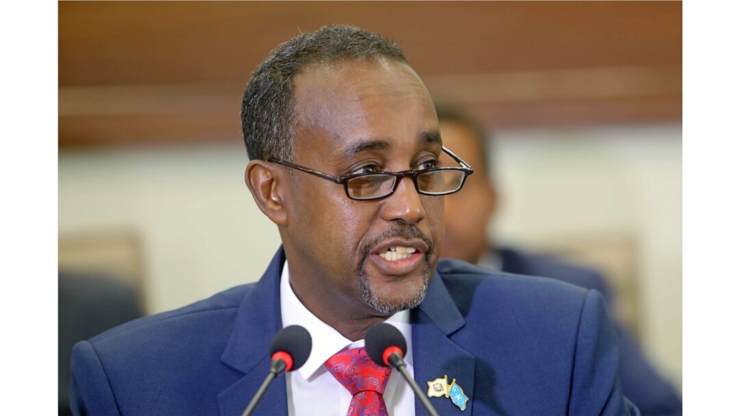 FILE - Somalia's Prime Minister Mohamed Hussein Roble