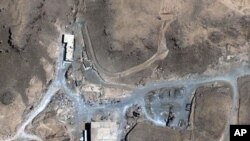 An August 5, 2007 satellite image provided by DigitalGlobe shows a suspected nuclear reactor site in Syria