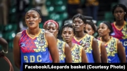 Ba léopards sénior ya basketball ya basi na phase finale ya Afrobasket, Dakar, Sénégal, 11 août 2019. (Facebook/Léopards basket)