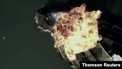 중국 인민해방군 공군은 19일 웨이보(Weibo)계정을 통해 태평양 괌에 있는 앤더슨 미군 기지를 공격하는 모의 타격 훈련 영상을 공개했다. 