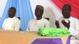 Shugaban Matasan jam’iyar APC na jahar Kaduna Umar Yahaya ya na magana game da rikicin zabe a ranar 20 ga watan Fabarairu 2015 a Kaduna, Najeriya.