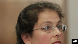 American activist Lori Berenson attends a hearing at a court in Lima, Peru, January 10, 2011.