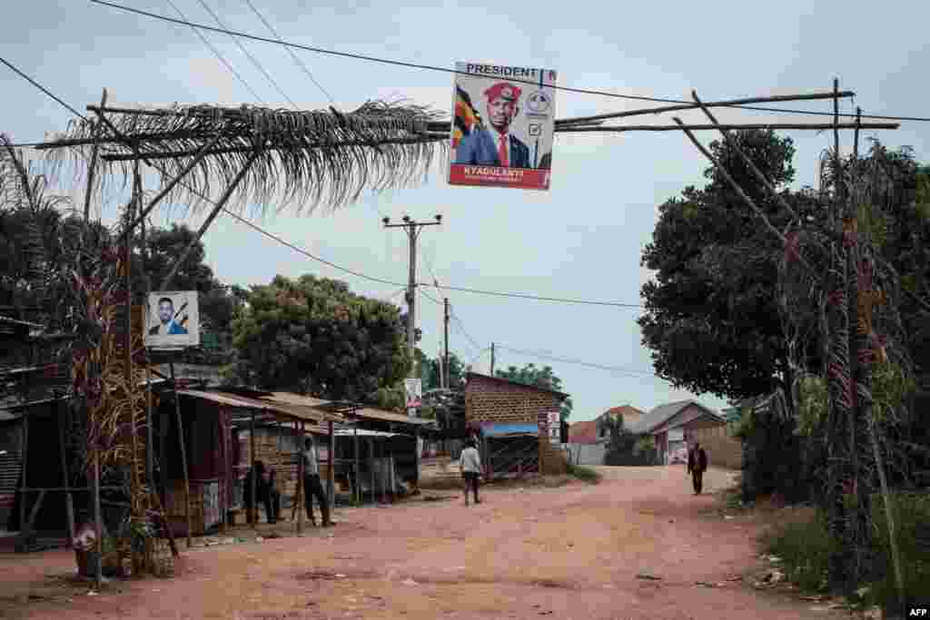 Mtaa wa Magere ukiwa hakuna mtu karibu na makazi ya Bobi Wine.