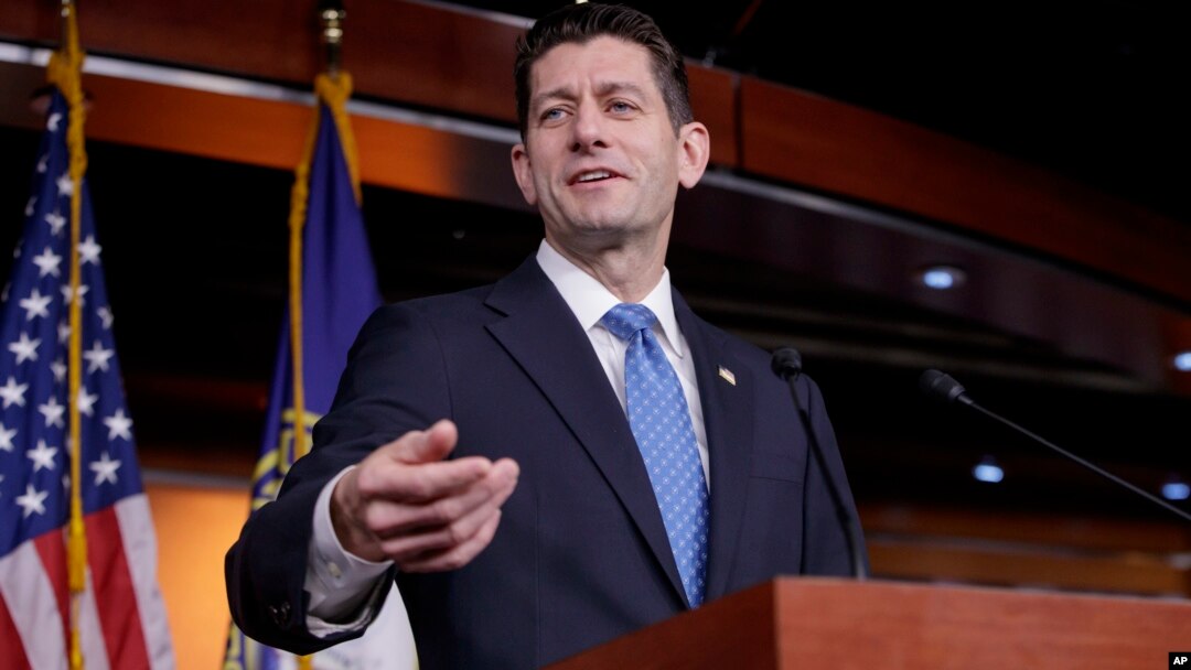 FILE - House Speaker Paul Ryan of Wisconsin discusses the Republican agenda on Capitol Hill in Washington. 