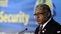 Fiji coup leader and self-appointed Prime Minister Frank Bainimarama, (File)