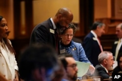 FILE - El-Mahdi Holly D-Stockbridge, during the opening day of the Georgia General Assembly on January 8, 2024, in Atlanta.