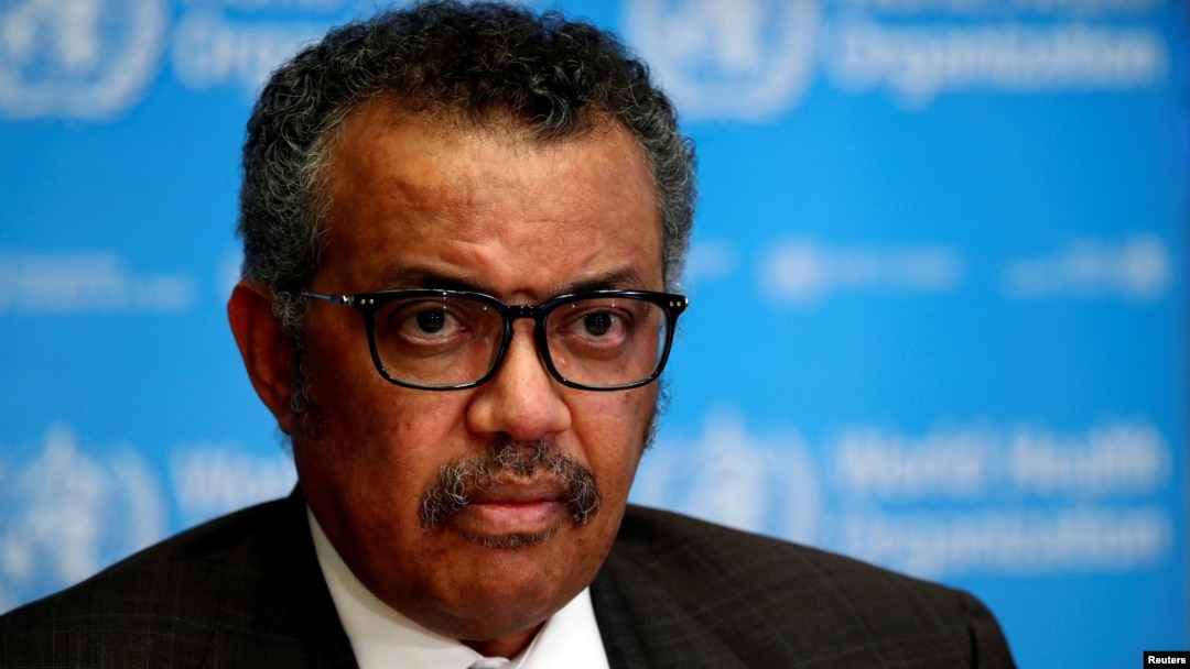 Dirjen WHO Tedros Adhanom Ghebreyesus di Jenewa, Swiss 