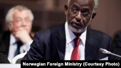 Uwahoze ari umushikiranganji w'imigenderanire wa Sudani Ali Karti mu nama y'abafasha Sudani