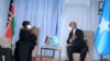 A photo of the bilateral meeting as tweeted by Somalia's Ministry of Foreign Affairs (@MofaSomalia)