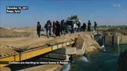 Civilians Gradually Return to Demined Raqqa Neighborhoods